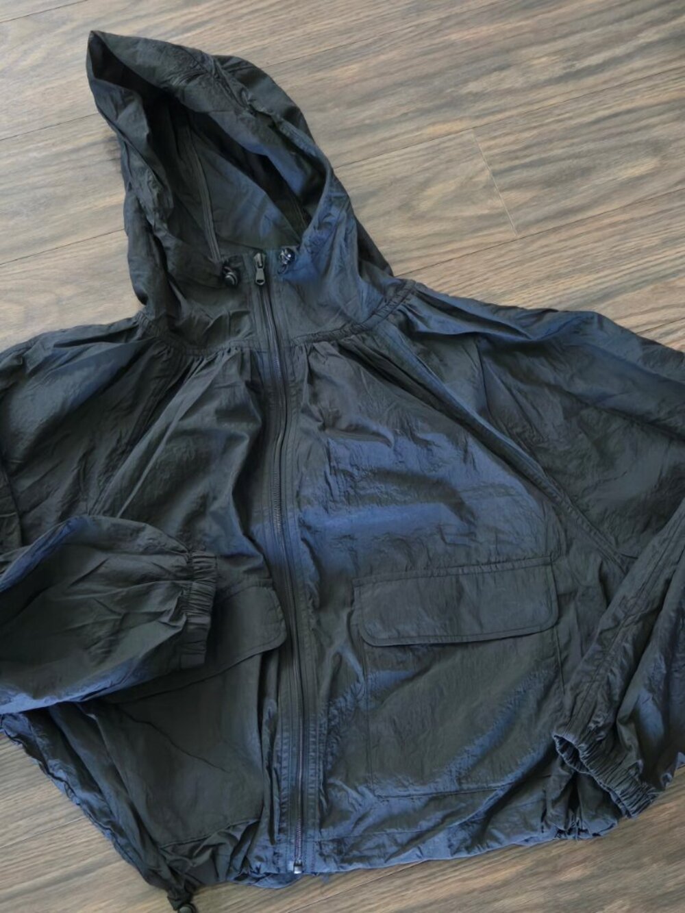 OLD NAVY Black Lightweight Windbreaker w/ Hood NWT/SIZE XL